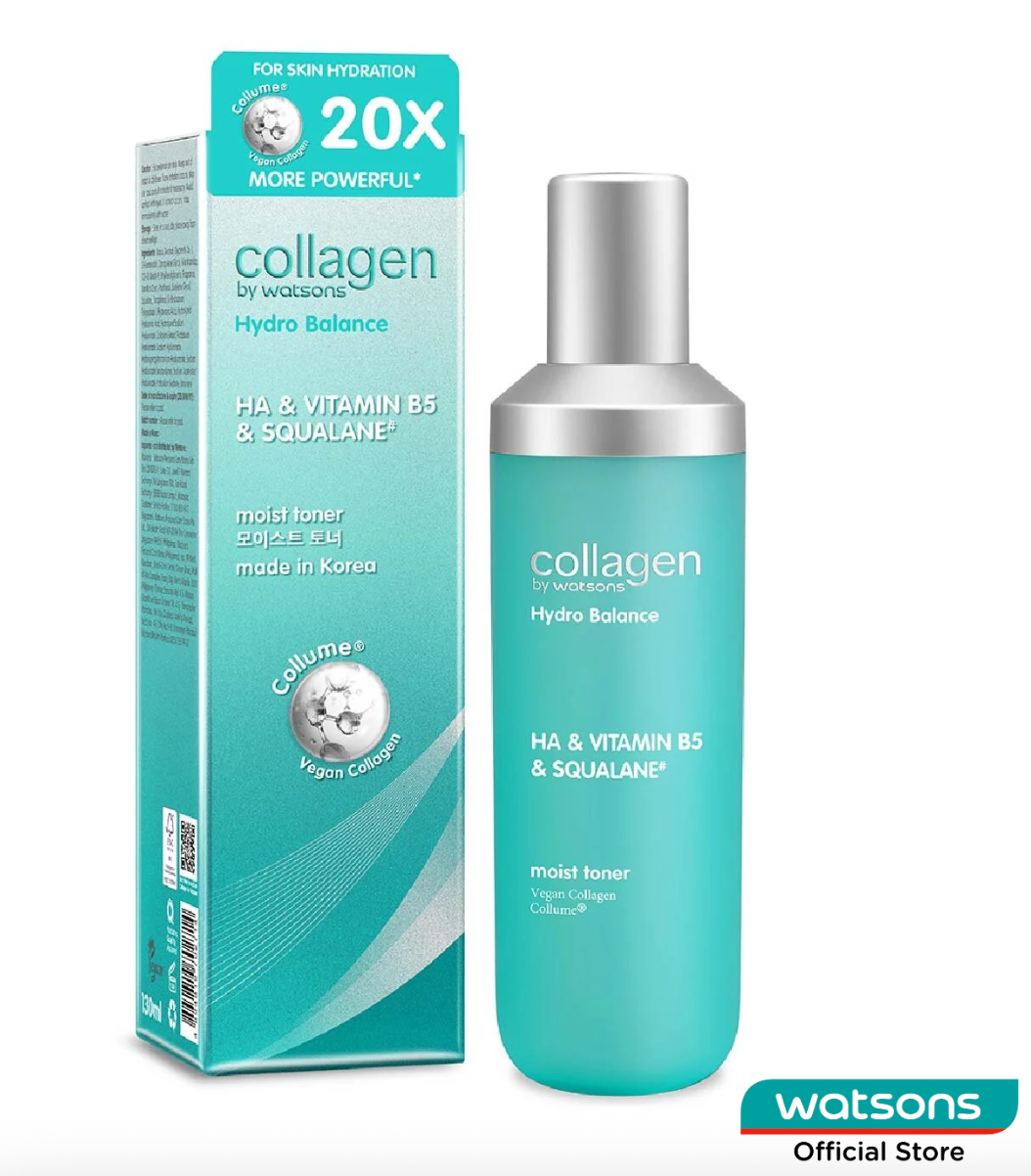 Collagen by Watsons Hydro Balance Moist Toner with HA, Vitamin B5, and Squalane showcased as a featured product for bulk facial care corporate gifting.