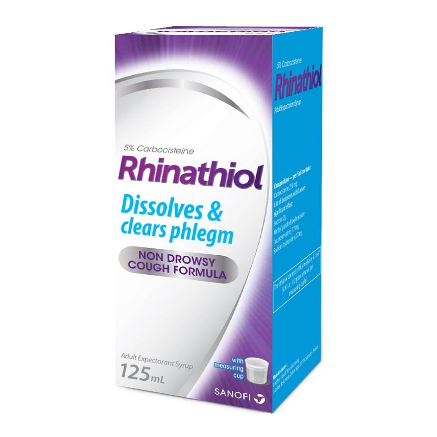 RHINATHIOL Adult Cough Syrup 5% 125ml
