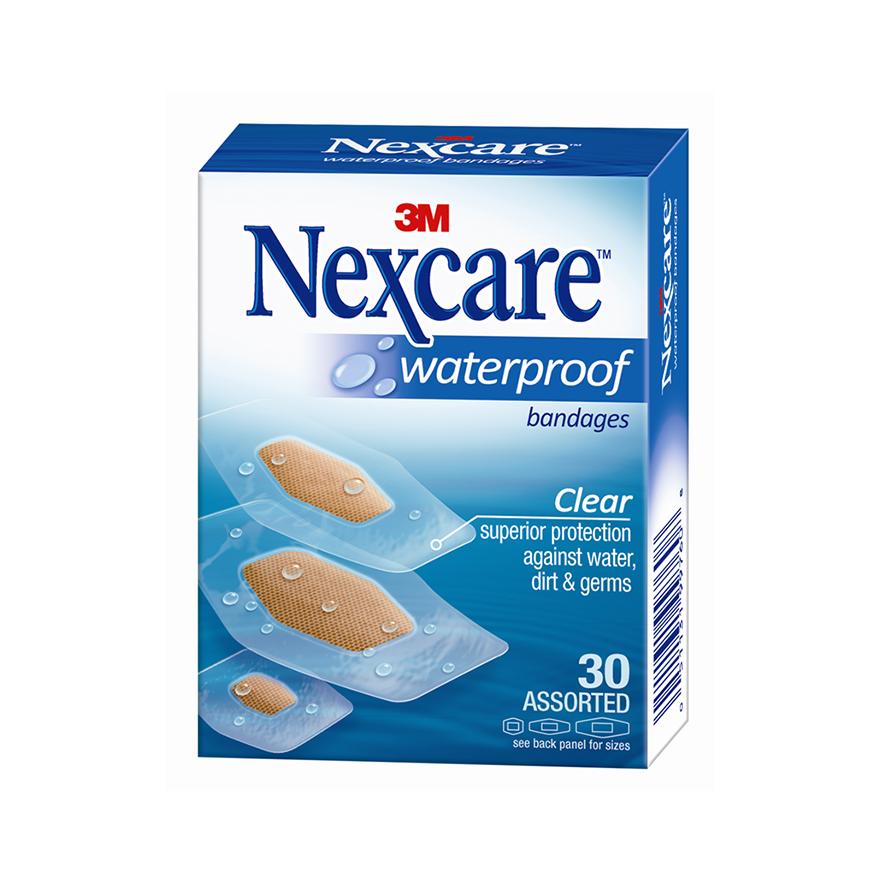 3M NEXCARE Bandage Waterproof Clear 30s