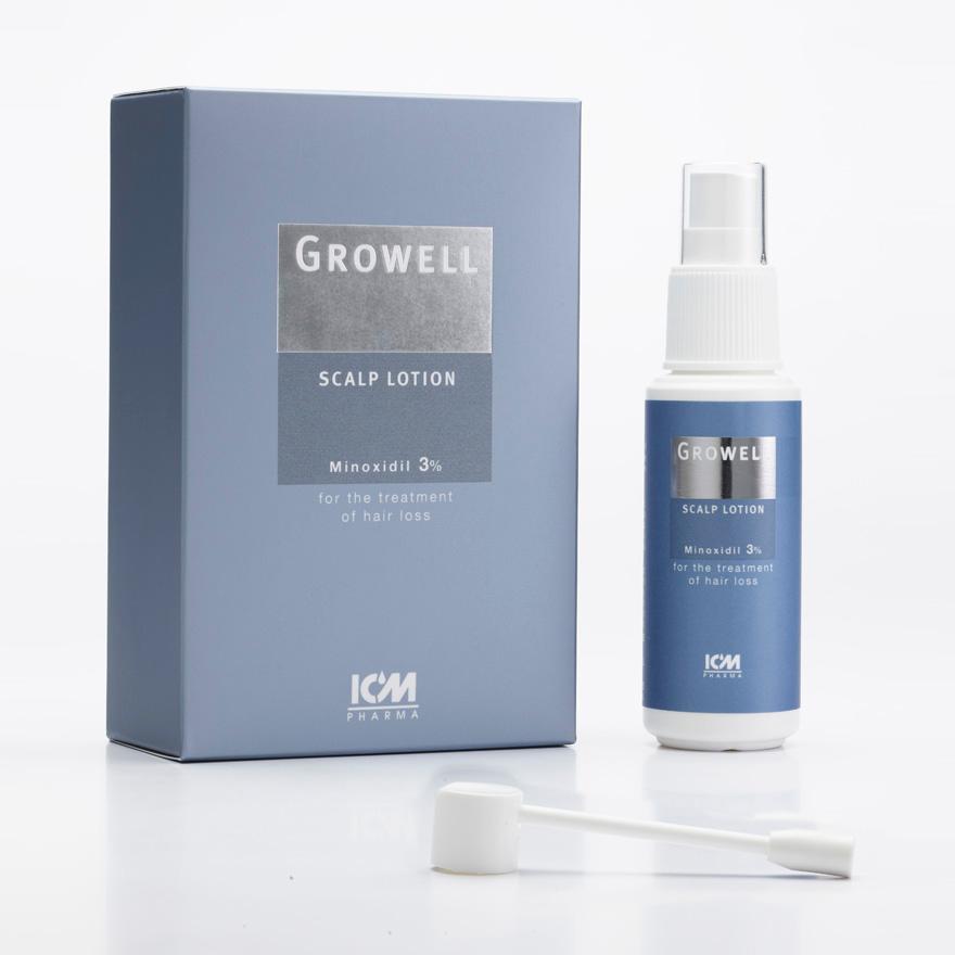 ICM PHARMA Growell 3% Scalp Lotion 60ml