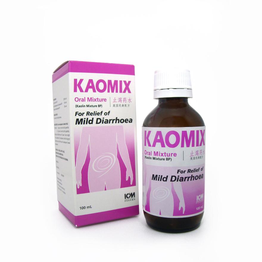 ICM PHARMA Kaomix Oral Mixture (Mild Diarrhoea Relief) 100ml