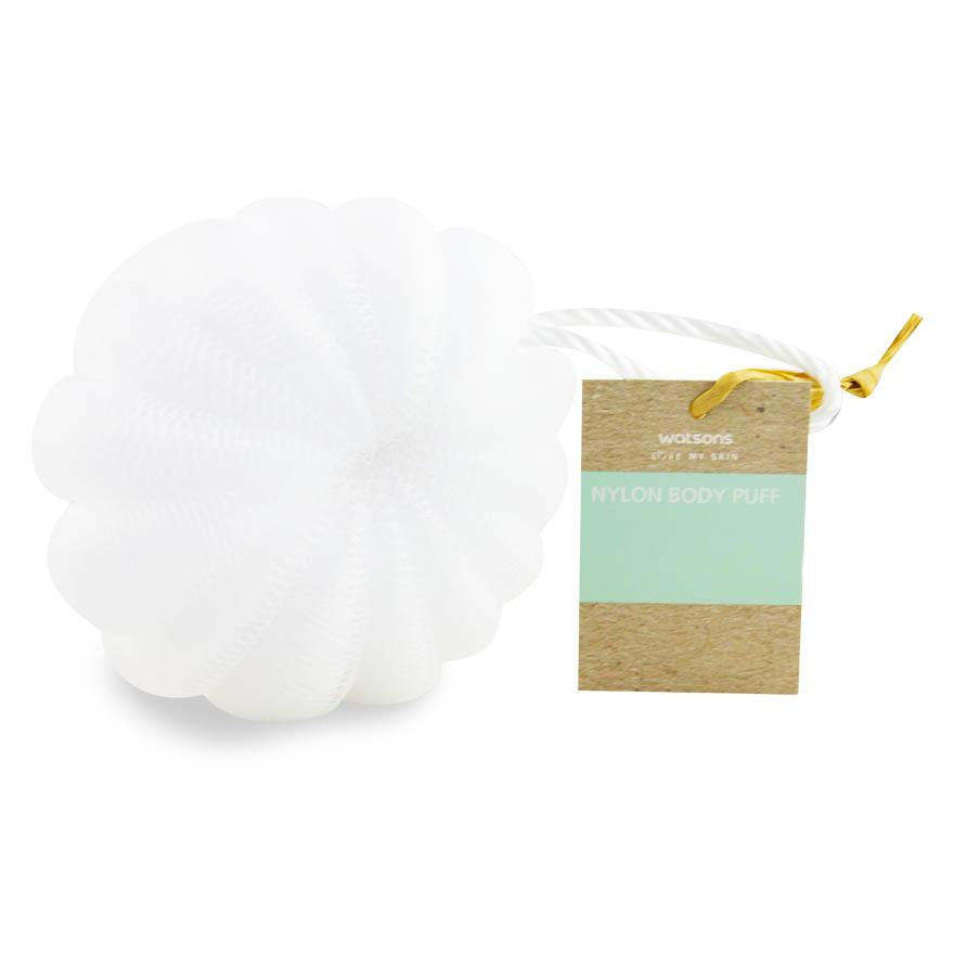 WATSONS Nylon Body Puff White 50g 1s
