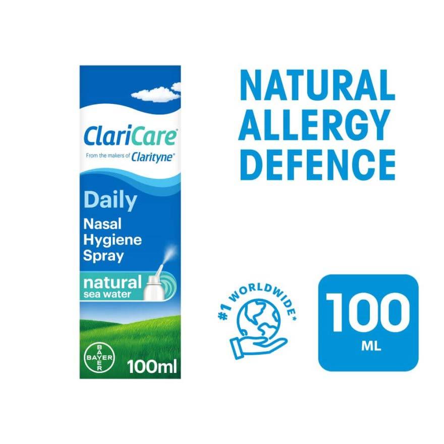 CLARITYNE Clarityn® Claricare Daily Nasal Hygiene Spray Natural Sea Water 100ml<BR>