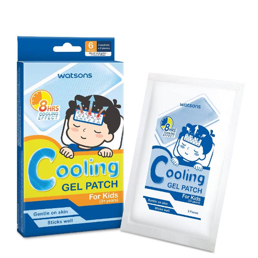 WATSONS Cooling Fever Gel Patch Kids (Suitable for Above 3 Years Old + Up to 8 Hours Cooling Effect) 6s