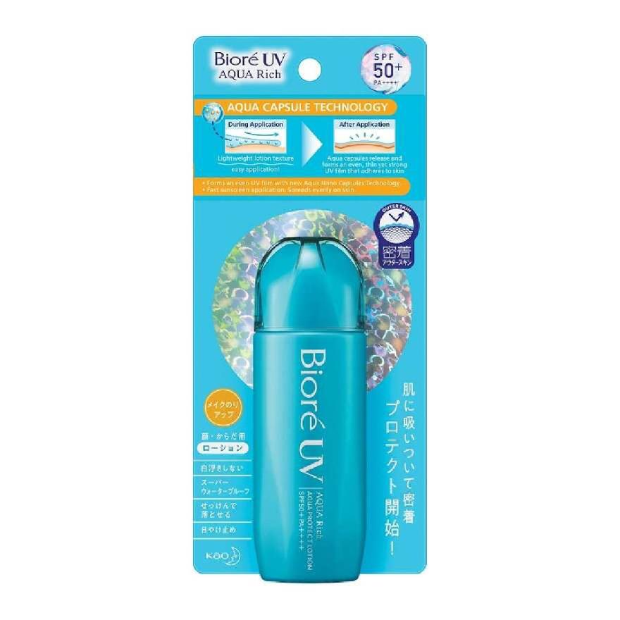 BIORE UV Aqua Rich Aqua Protect Lotion SPF50+ PA++++ Sunscreen (Suitable for Face & Body) 70ml
