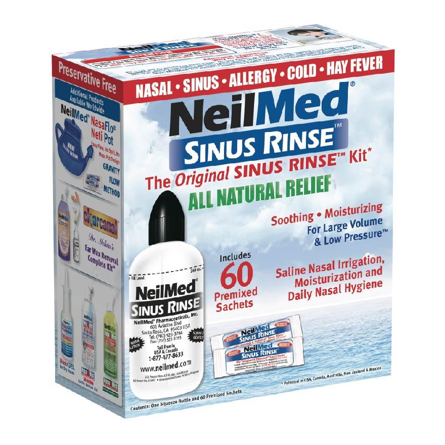 NEILMED Original Sinus Rinse Kitset consists Squeeze Bottle 1s + Sachet 60s