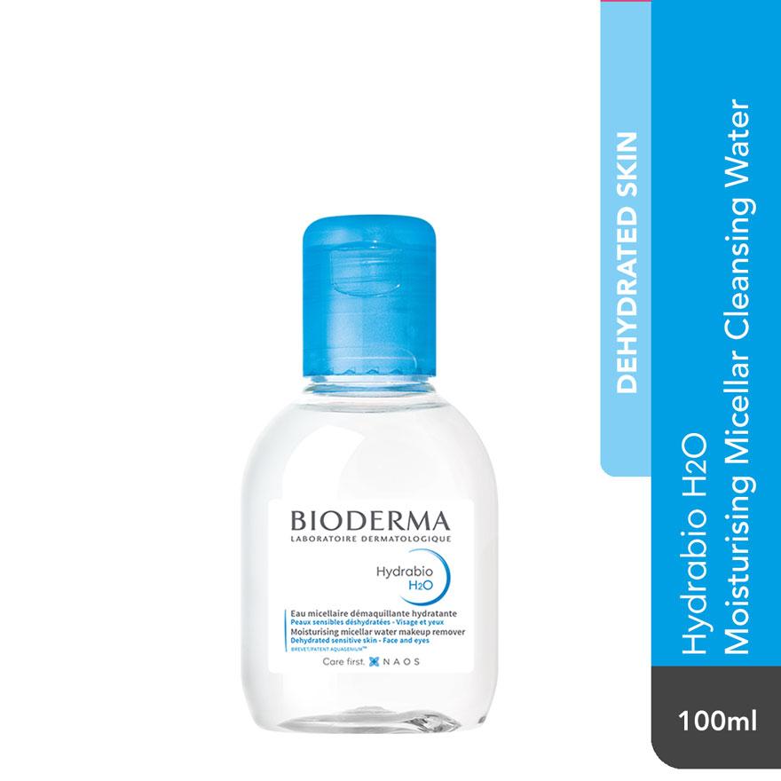 BIODERMA Hydrabio H2O Moisturising Micellar Water (Facial Non-Rinse Cleanser for Dehydrated Sensitive Skin) 100ml