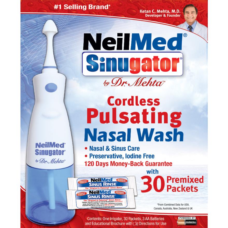 NEILMED Sinugator® Cordless Pulsating Nasal Wash 240ml