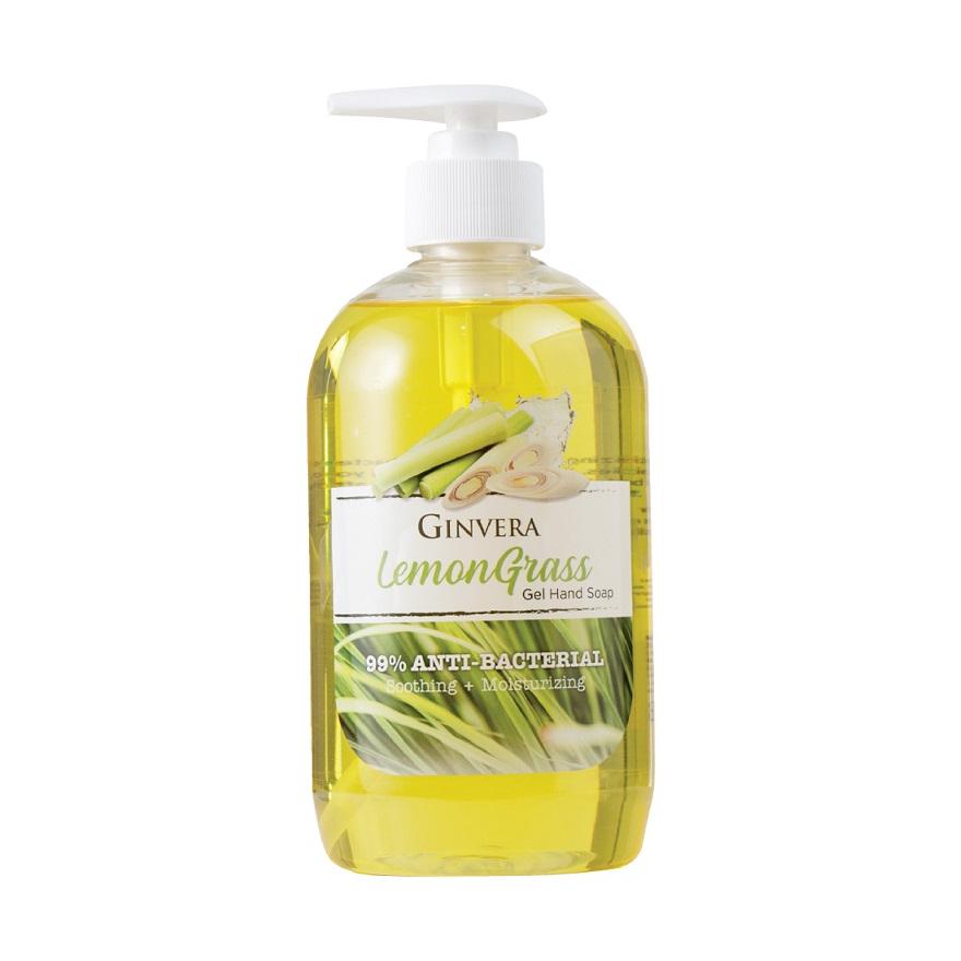 GINVERA Lemongrass 99% Anti-Bacterial Soothing Moisturizng Gel Hand Soap 500g