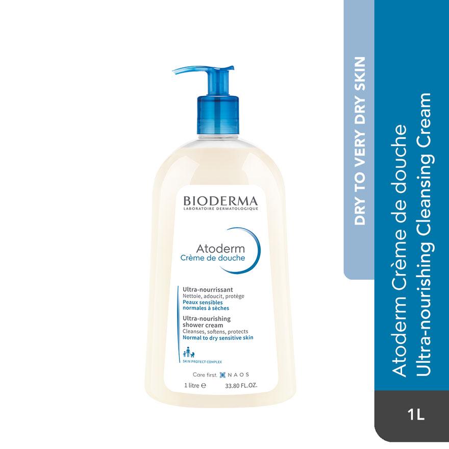 BIODERMA Atoderm Crème de douche Ultra-Nourishing Face & Body Cleansing Shower Cream 1L