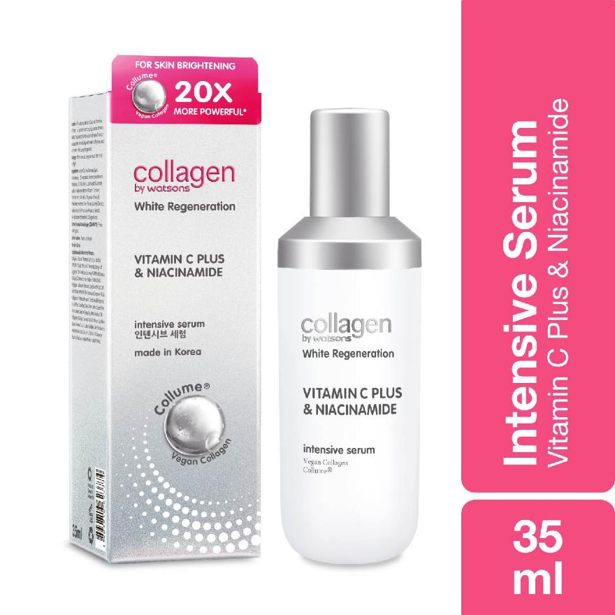 COLLAGEN BY WATSONS White Regeneration Vitamin C Plus & Niacinamide Intensive Serum (Vegan Collagen, Made in Korea) 35ml