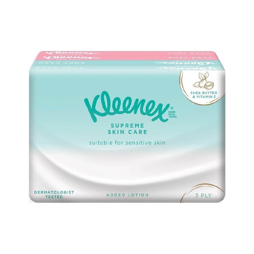 KLEENEX Supreme Skincare Ultra Soft 3-Ply Facial Tissues 4 x 44s