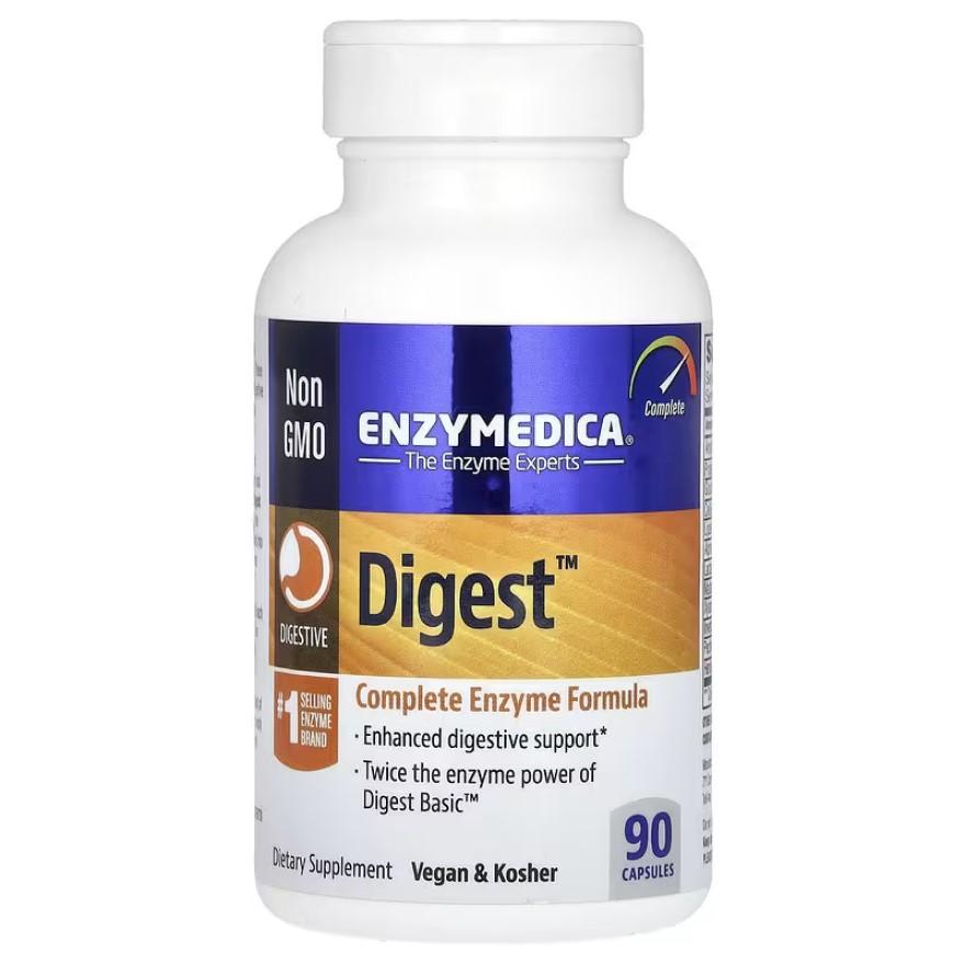 ENZYMEDICA Digest With Complete Enzyme Formula Capsule (Enhanced Digestive Support & Vegan) 90s