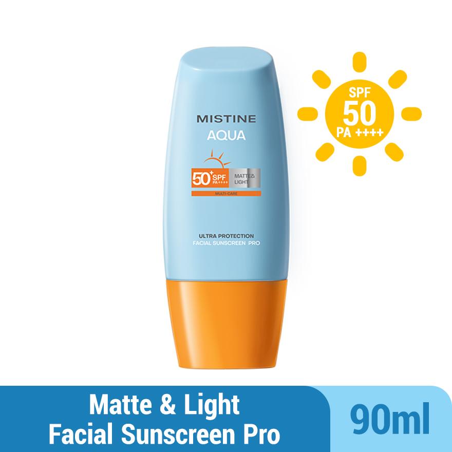 MISTINE Aqua Multi-Care Matte & Light Ultra Protection Facial Sunscreen Pro SPF50 PA++++ 90ml
