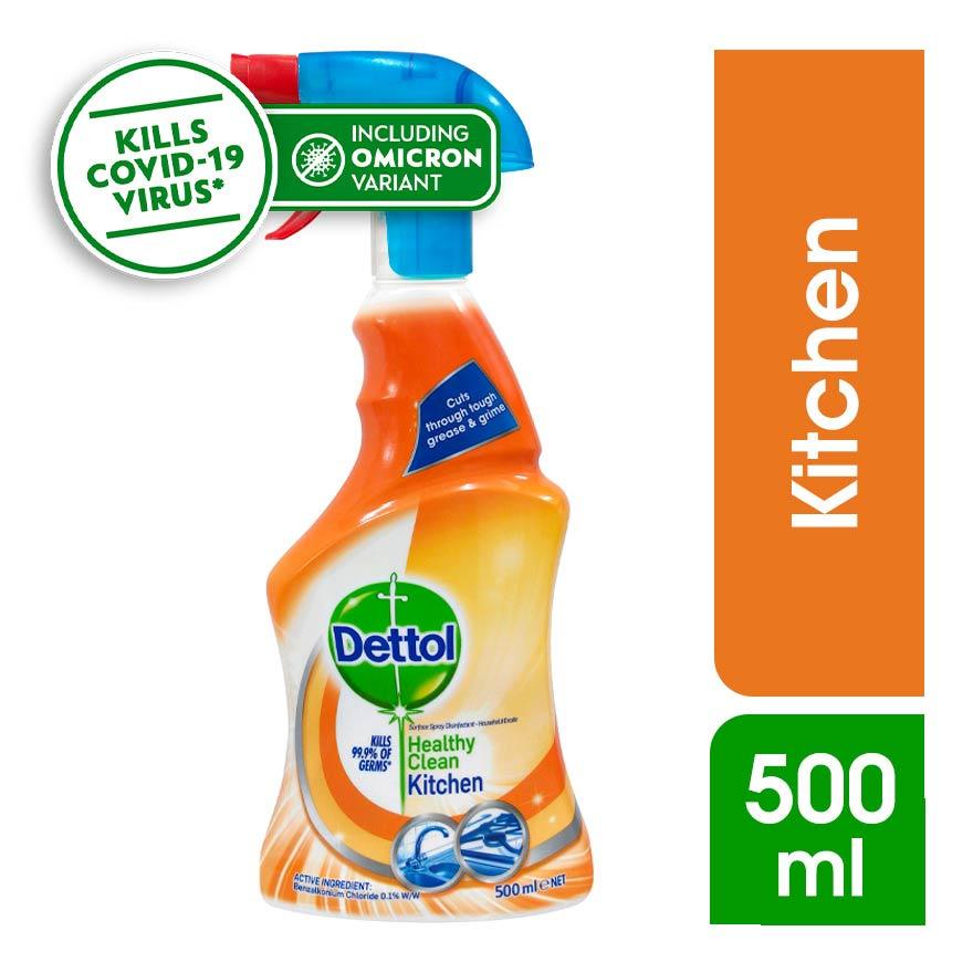 DETTOL Kitchen Cleaner Trigger Spray (Kills 99.9% Germs) 500ml