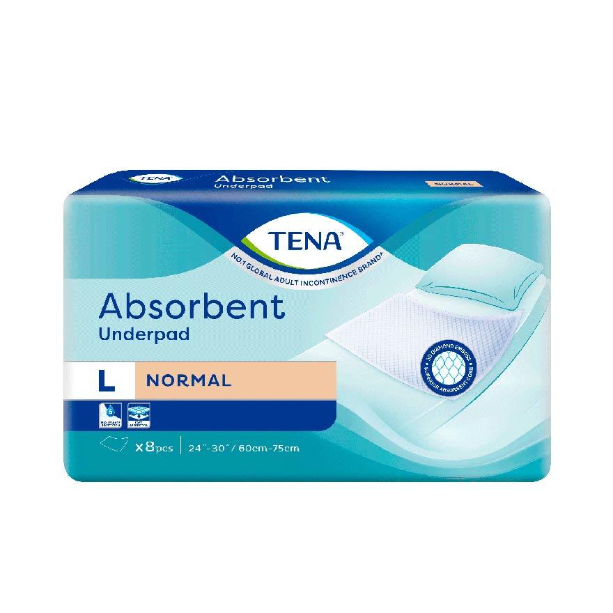 TENA TENA Absorbent Underpad Normal Size L (60cm - 75cm) 8s<BR>