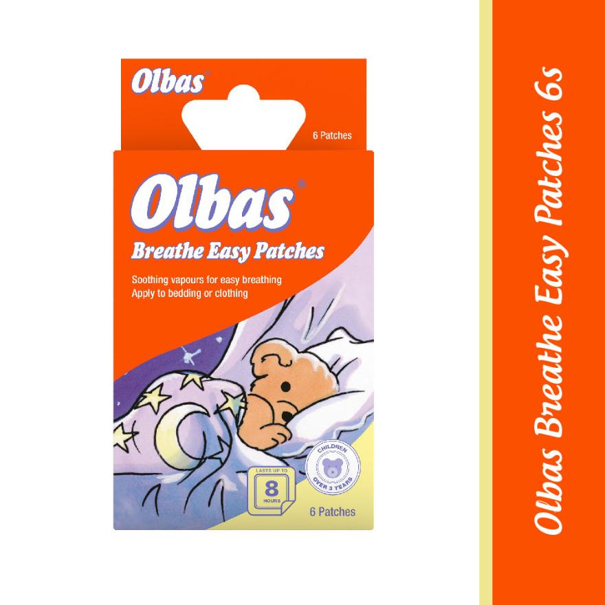 OLBAS Breathe Easy Patches (Apply To Bedding Or Clothing) 6s