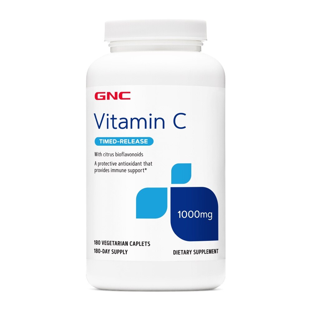 GNC Vitamin C Time Released 1000mg Caplet 180s
