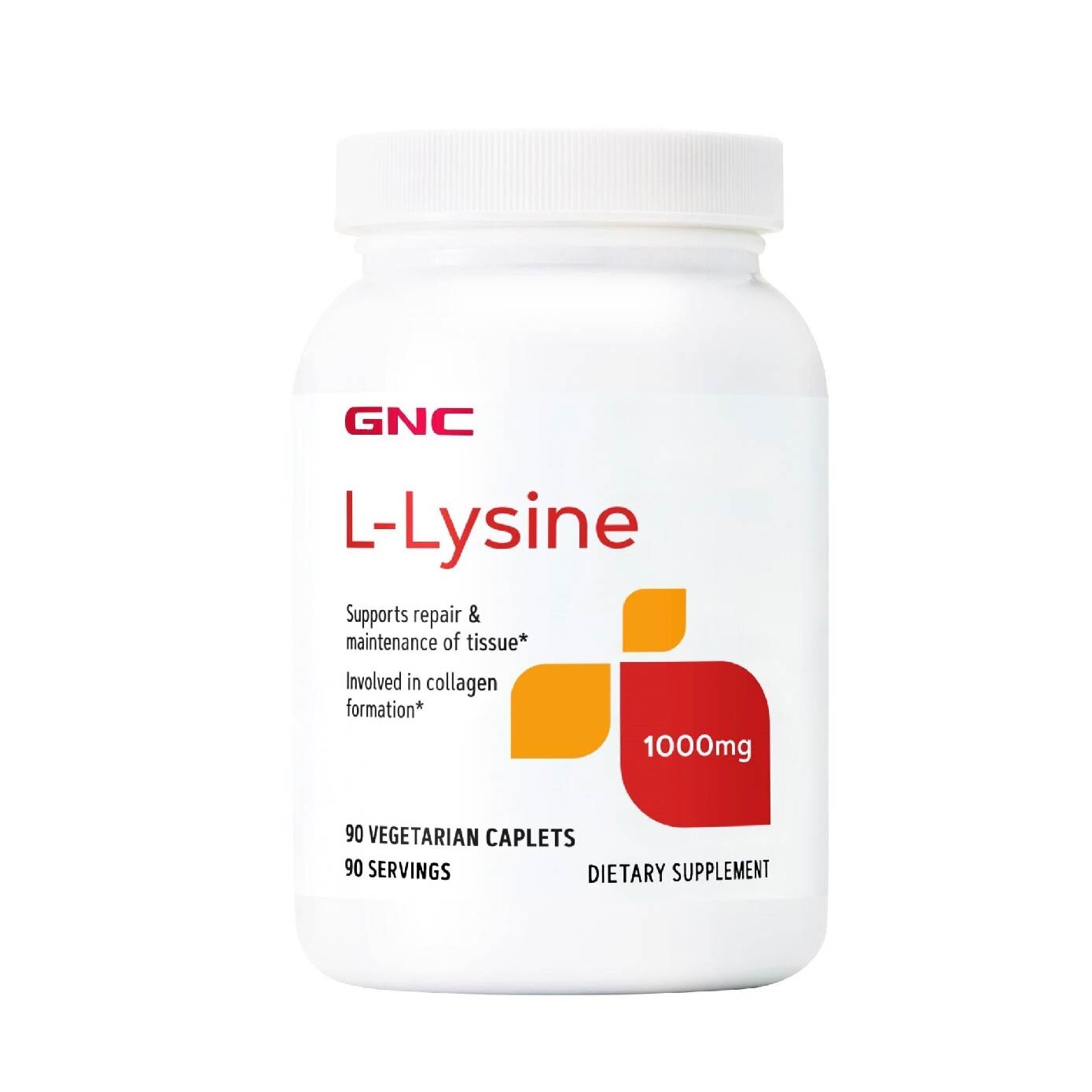 GNC L-Lysine 1000mg Tablet Vegetarian 90s
