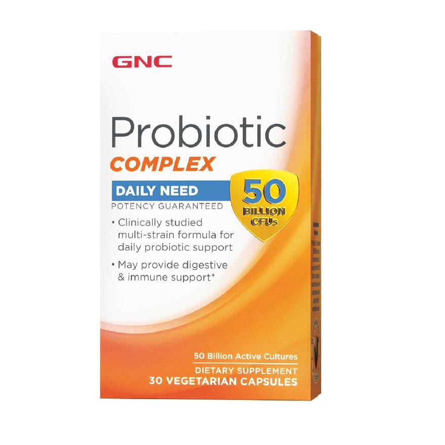 GNC Probiotic Complex Daily Need 50B CFUs Capsule Vegetarian 30s