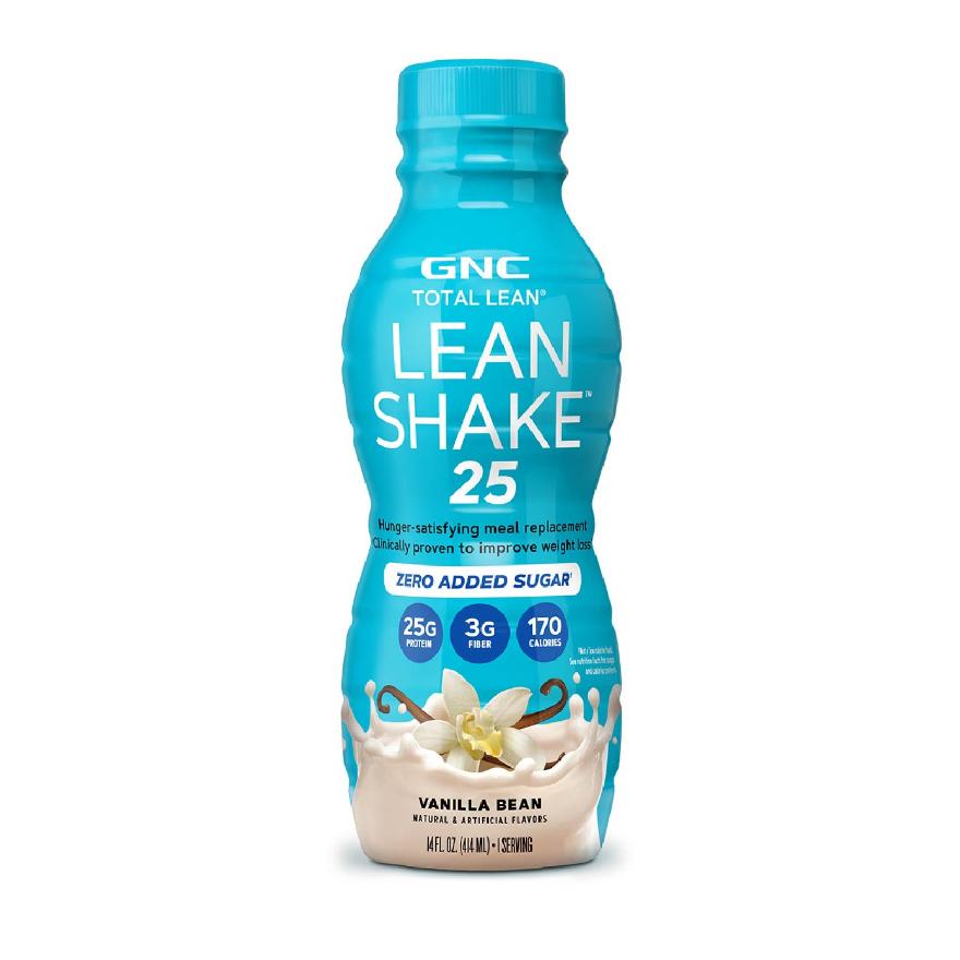 GNC Total Lean Shake 25 Ready to Drink Zero Added Sugar Vanilla Bean 414ml