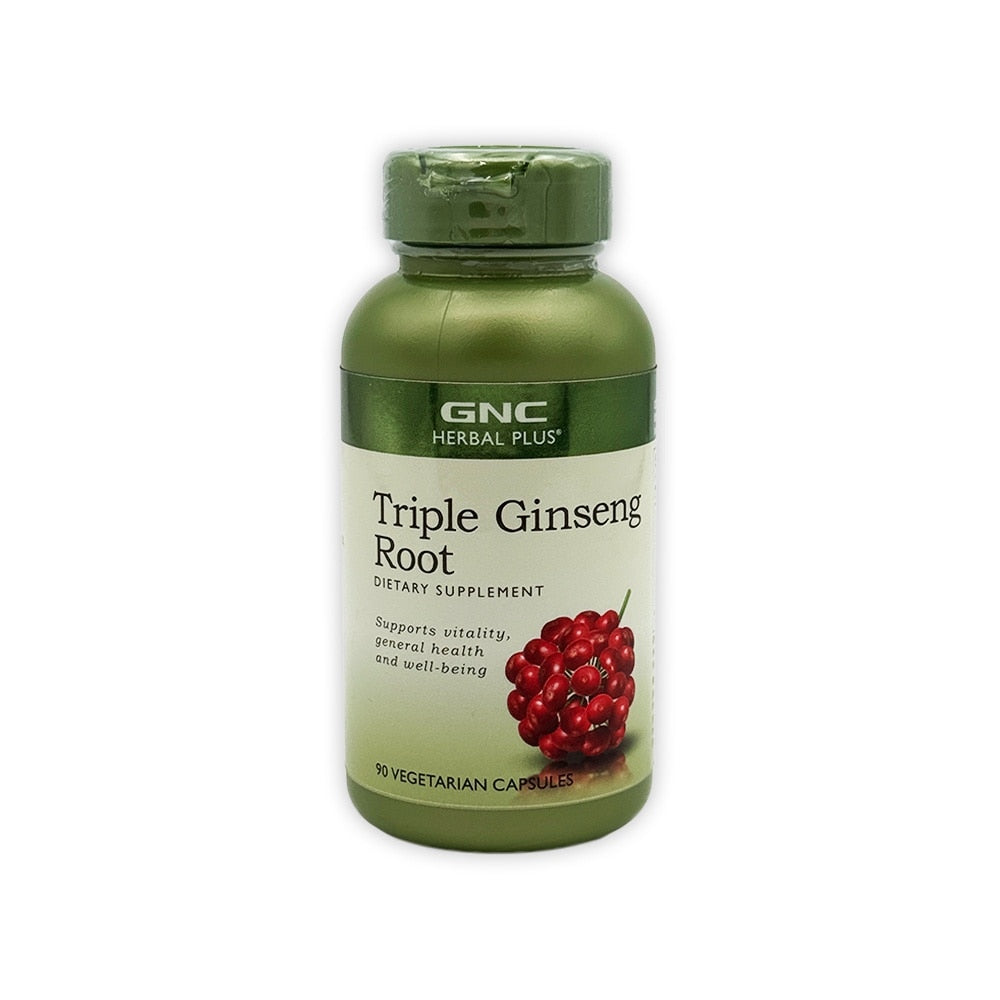 GNC Herbal Plus Triple Ginseng Root Vegeterian Capsule 90s