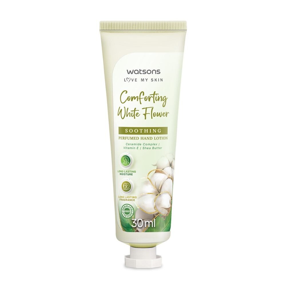 WATSONS Comforting White Flower Soothing Perfumed Hand Lotion (Long Lasting Moisture & Fragrance) 30ml