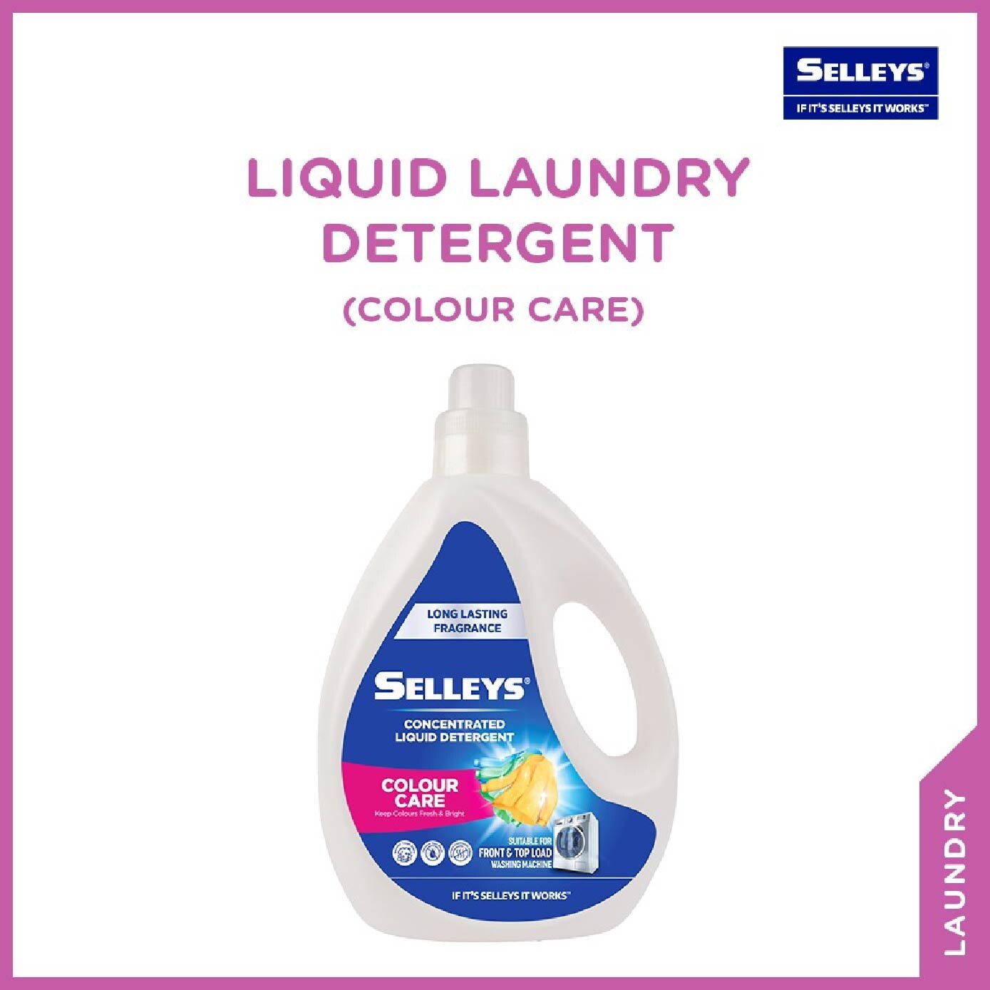 SELLEYS Liquid Laundry Detergent Colour Care 3kg