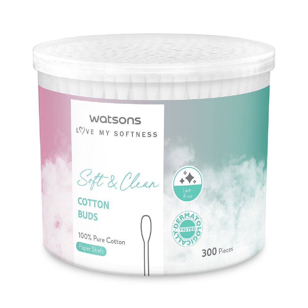 WATSONS X-Flower Soft & Clean Cotton Buds 300s