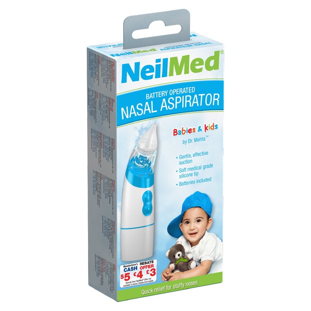 NEILMED Battery Operated Nasal Aspirator For Babies & Kids 1s