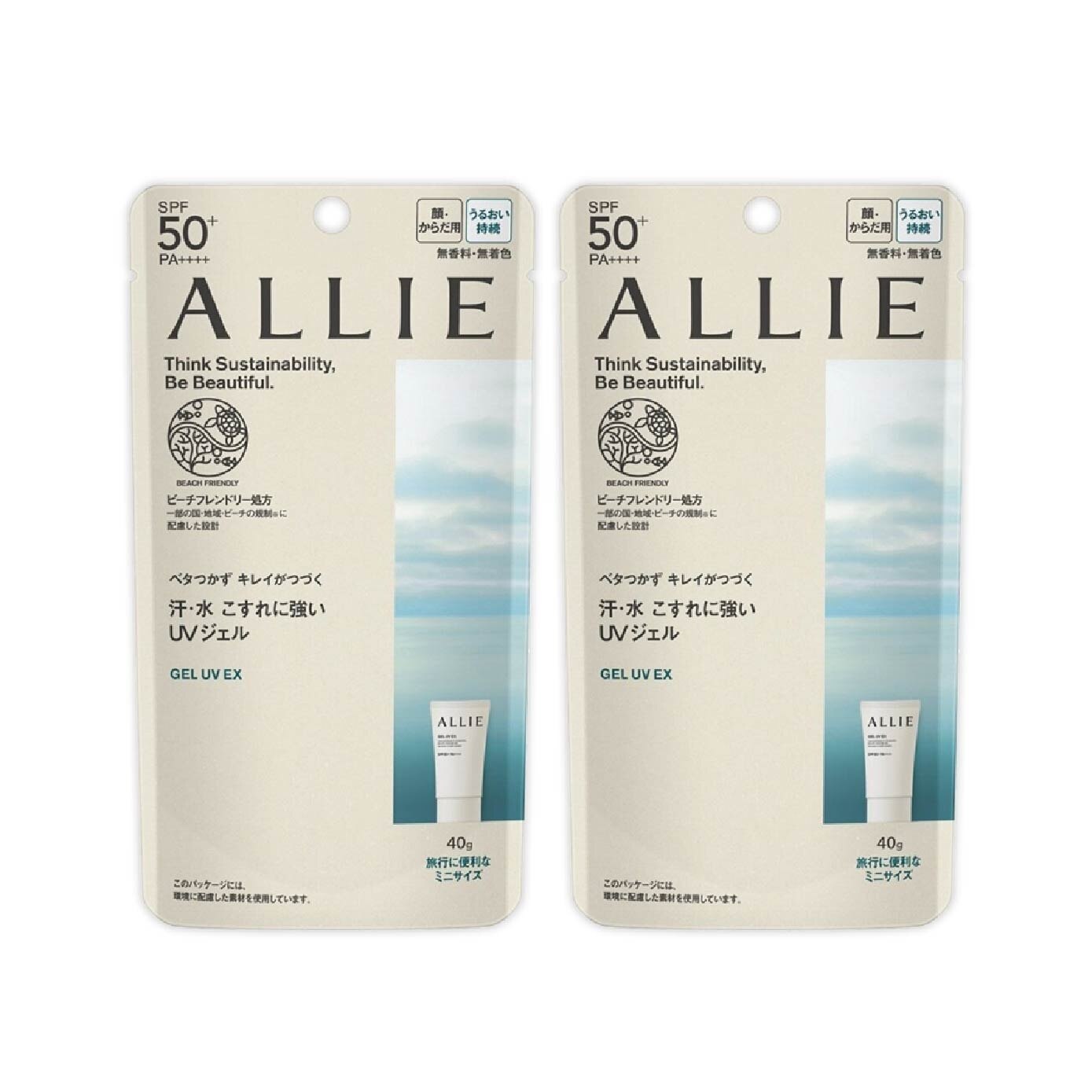 ALLIE Chrono Beauty Gel UV EX Mini Sunscreen SPF50+ PA++++ Bundle Set 1s