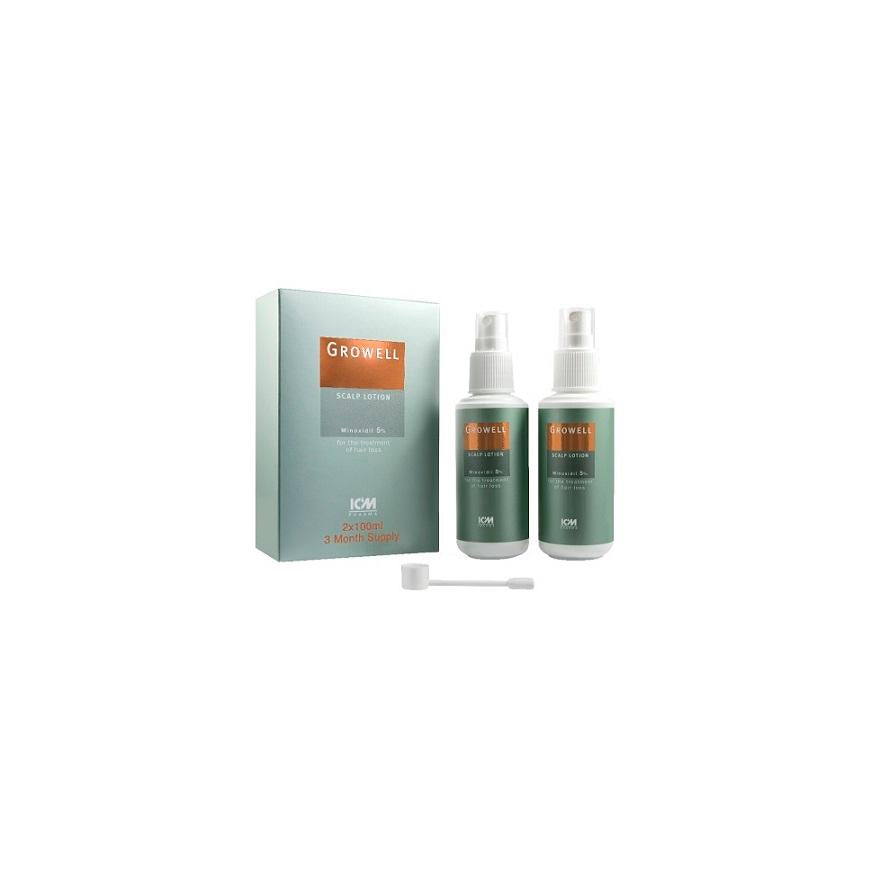 ICM PHARMA Growell Scalp Lotion 100ml x 2s (3 Month Supply)